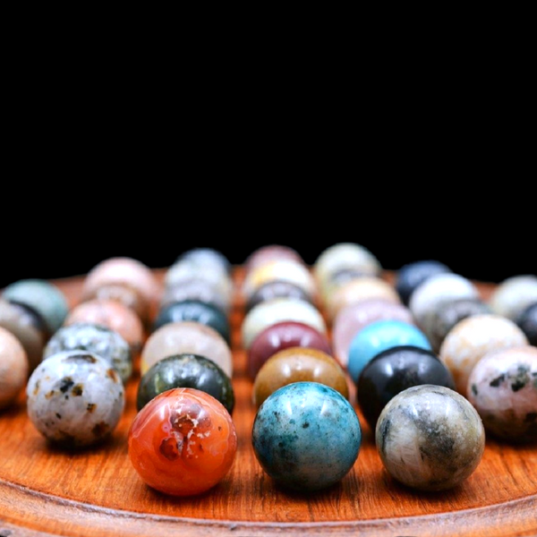 Solitaire Game Semi-Precious Stones 29 cm