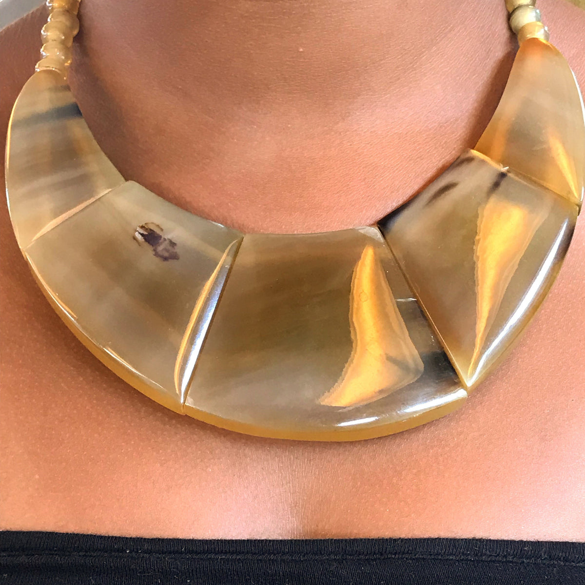Collier Anakoana — corne naturelle — vue 6
