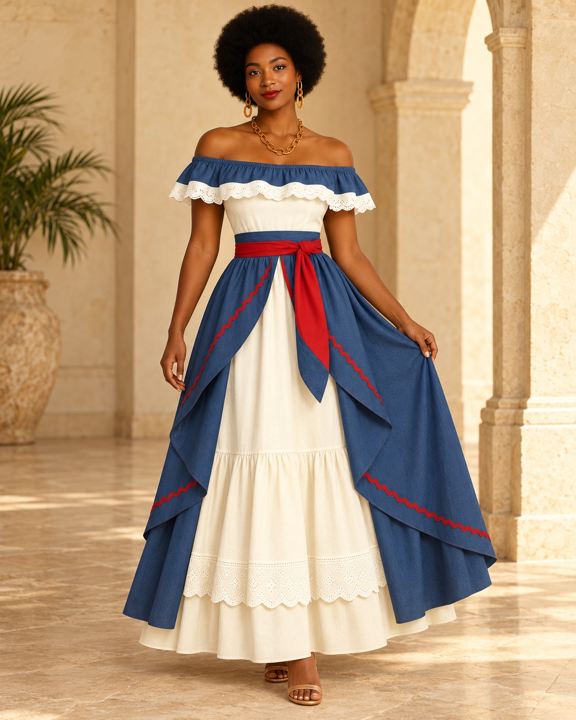 Robe Sanité Bélair portée en entier
