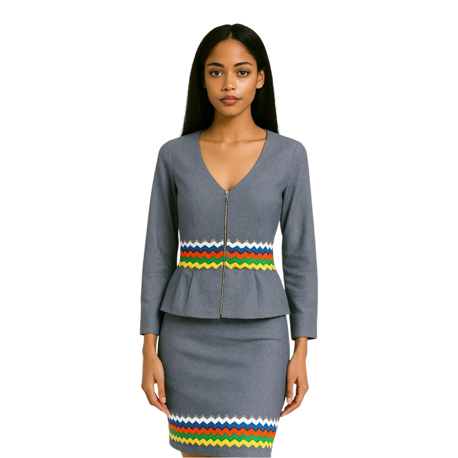 Ensemble Tradition Karabela “Yaya” – Blouse + Jupe sur mesure