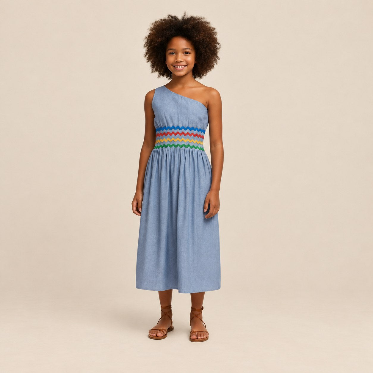 Robe asymétrique Karabela Itiba, vue 5